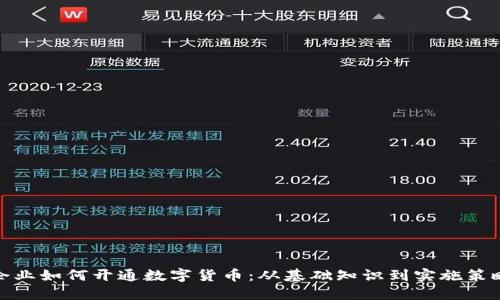 企业如何开通数字货币:从基础知识到实施策略
